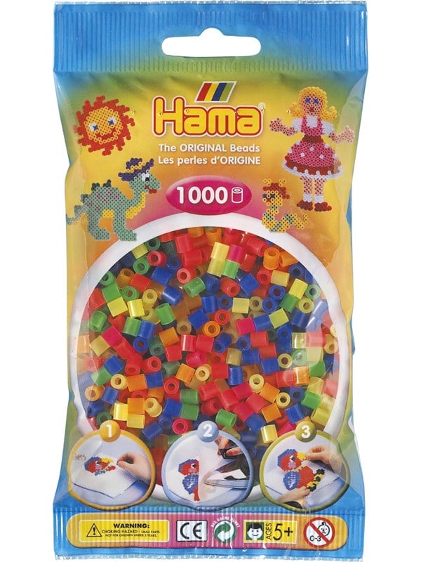 Hama Beads 207-51, Håndværkssæt til børn, 5 År, PVC, Flerfarvet, 1000 stk