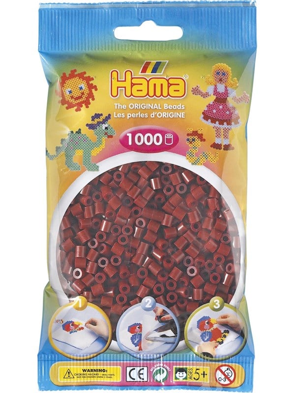 Hama Ironing beads-Bordeaux red 1000 pcs