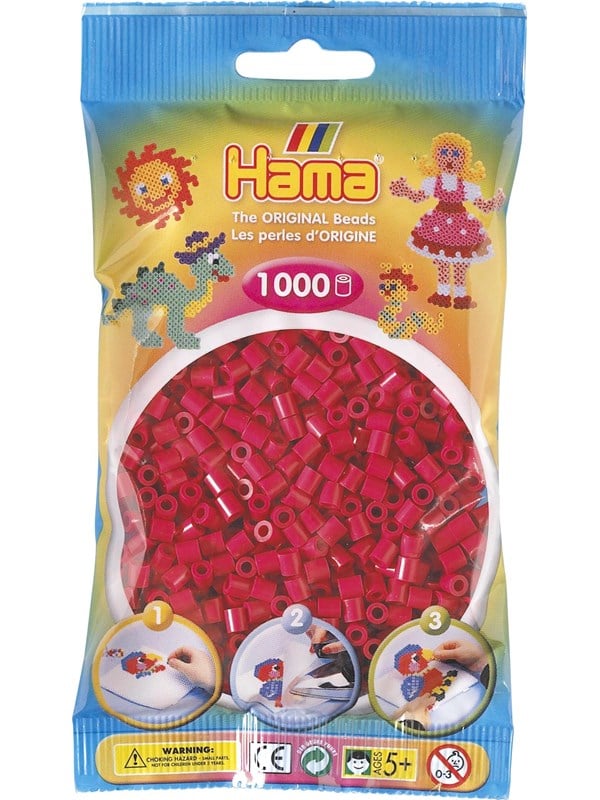 Hama Ironing beads-hot red 1000 pcs