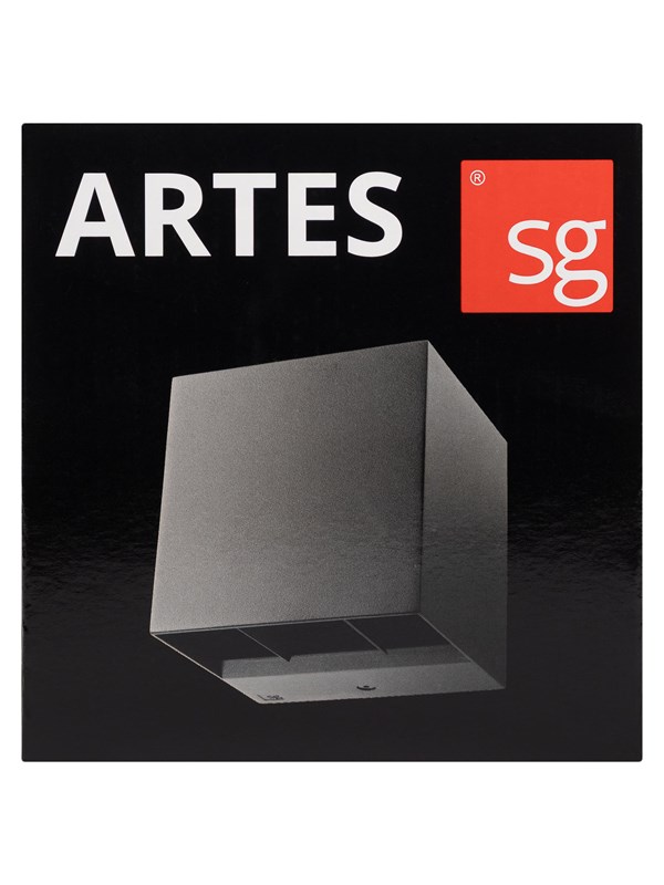 SG Armaturen Artes udendørs væglampe 8W LED 2700K, hvid