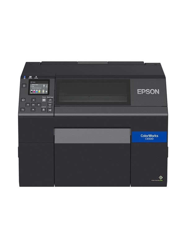 Epson ColorWorks CW-C6500Ae - Etiketprinter - farve - blækprinter - Rulle (21,59 cm) - 1200 x 1200 dpi - op til 85 mm/sek. (mono) / op til 85 mm/sek. (farve) - USB 2.0, LAN, USB 2.0 vært - skærer