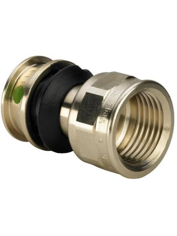 Viega Raxofix overgang 16 x 1/2" muffe/muffe rødgods