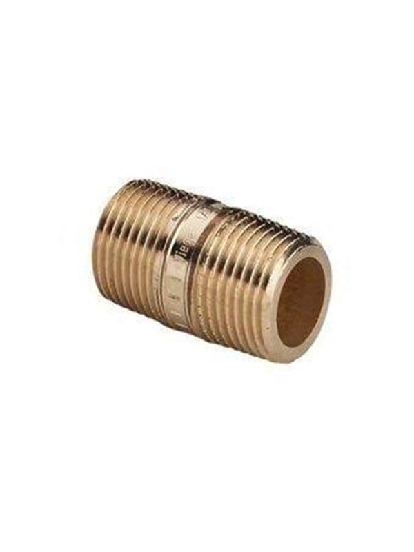 Viega nippelrør 1/4 x 60 mm rødgods