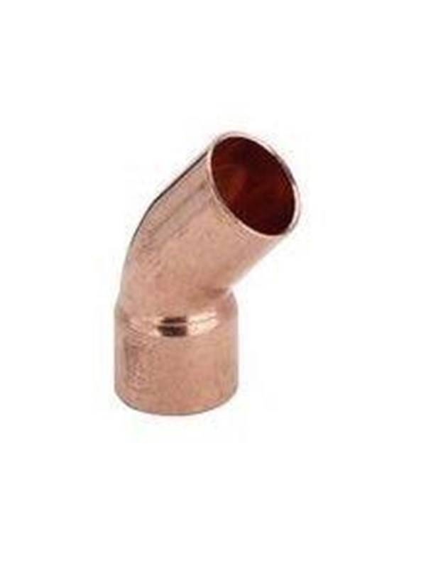 Viega Bøjning 45° nippel/muffe 18 mm kobber