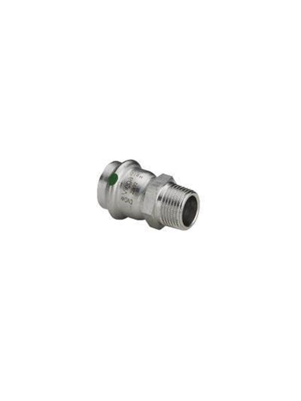 VIEGA Inox overgang ½x15mm Inox, rustfri stål, muffe/nippel, SC-Contur