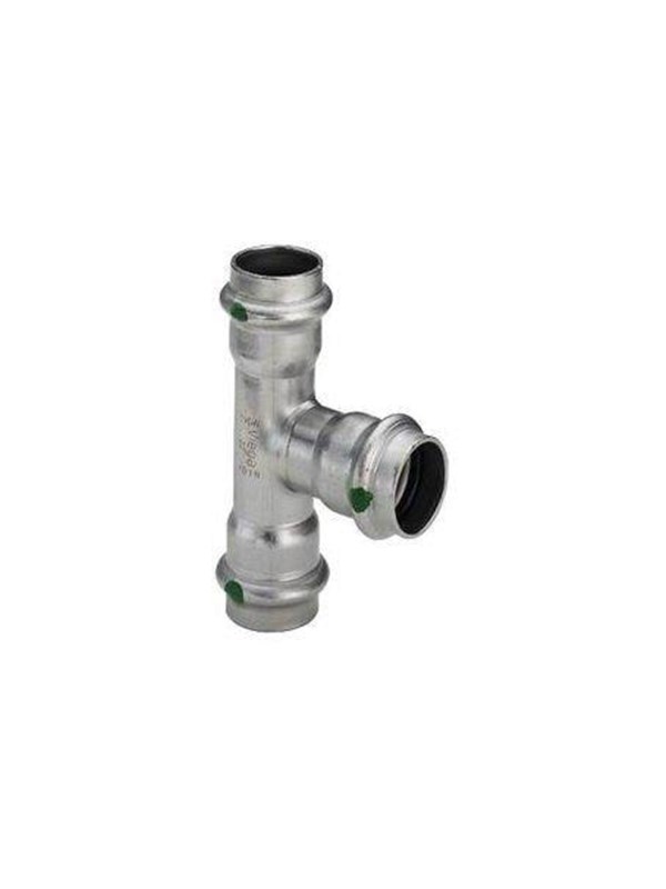 Viega Sanpress Inox T-stykke 22 mm rustfrit stål