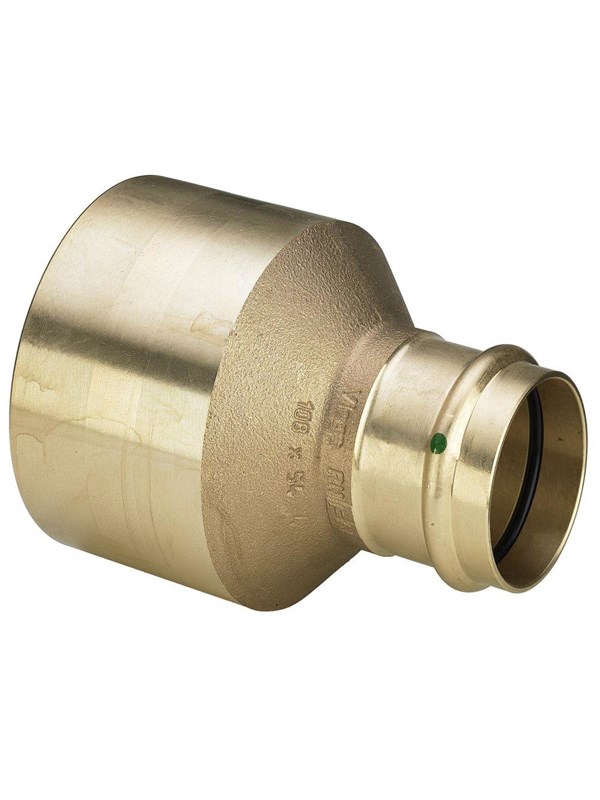 VIEGA Sanpress reduktion 76,1x54mm af rødgods med SC-Contur