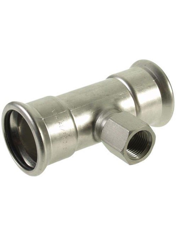 Vsh Fabrieken Vsh tee muffe/muffe/muffe 54 mm syrefast