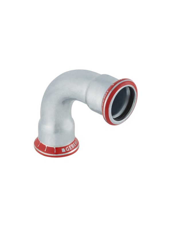 Geberit Mapress forzinket bøjning t/varmeanlæg 54 mm - 90 grader