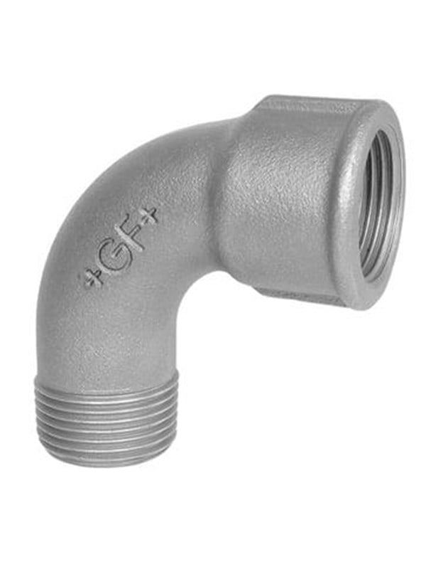 Sort bøjning, muffe/nippel 3/4" - kort