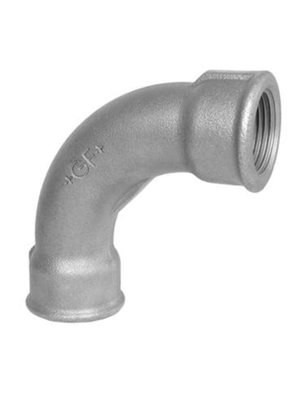 Sort bøjning, muffe/muffe 3/8" - lang