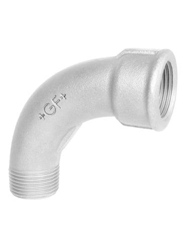 Galvaniseret bøjning, muffe/nippel 1/2"