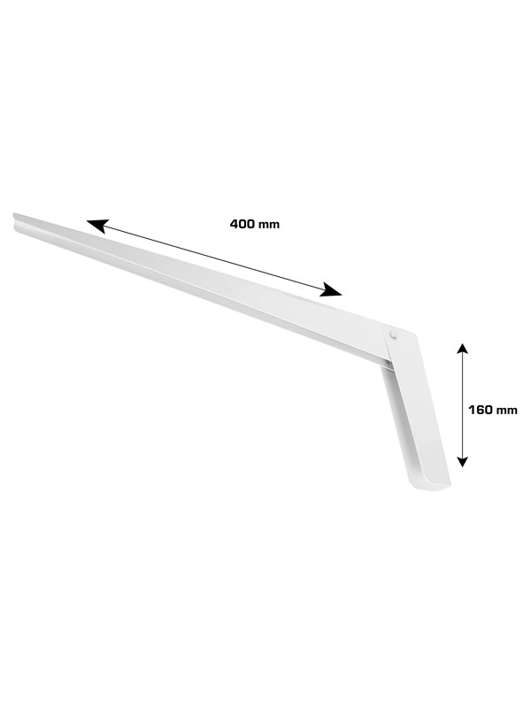 Home-it Foldbar bordbæring 400x160 mm. - hvid