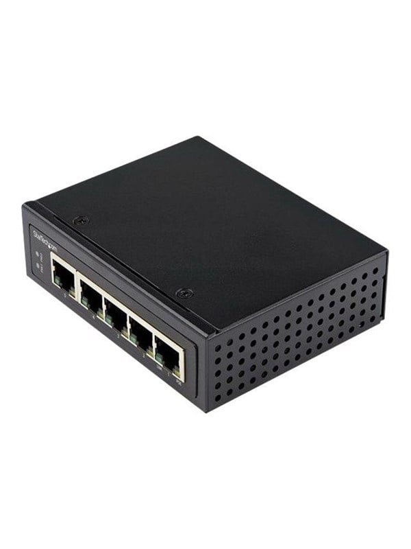StarTech.com Industrial 5 Port Gigabit PoE Switch - 30W