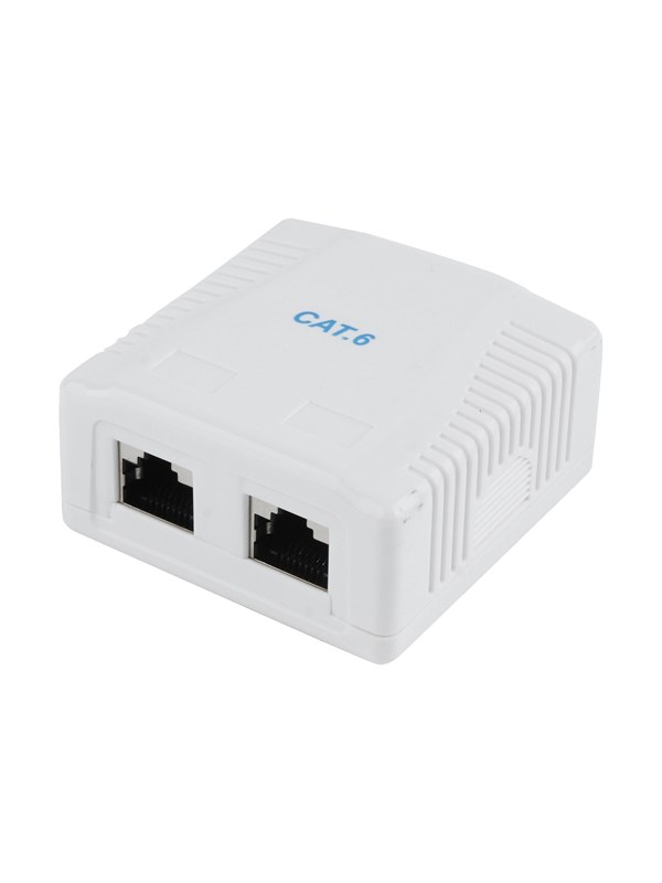 Gembird NCAC-2F6-01 / CAT6 FTP 2-port surface mount box