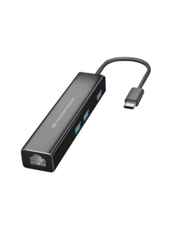 Conceptronic DONN07B - hub - 3 ports USB hub - 3 ports - Sort