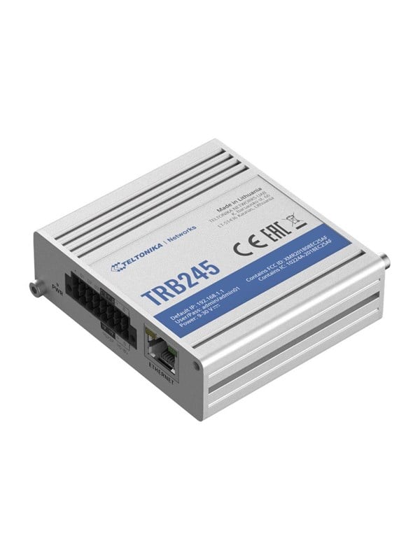 Teltonika TRB245 - Gateway - 100Mb LAN, RS-232, RS-485 - LTE - 3G, 4G - DC strøm