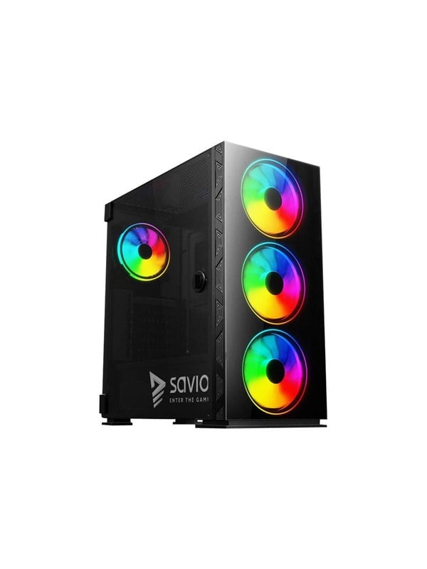 Savio Prime X1 ARGB - MDT - extended ATX - Kabinet - Tower - Sort