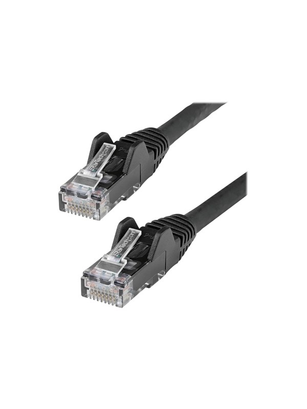 StarTech.com 2m LSZH CAT6 Cable, 10 Snagless RJ45 100W Network Patch Cord Strain Relief, CAT 6 10GbE UTP, Black, Individually Tested/ETL, Low Smoke