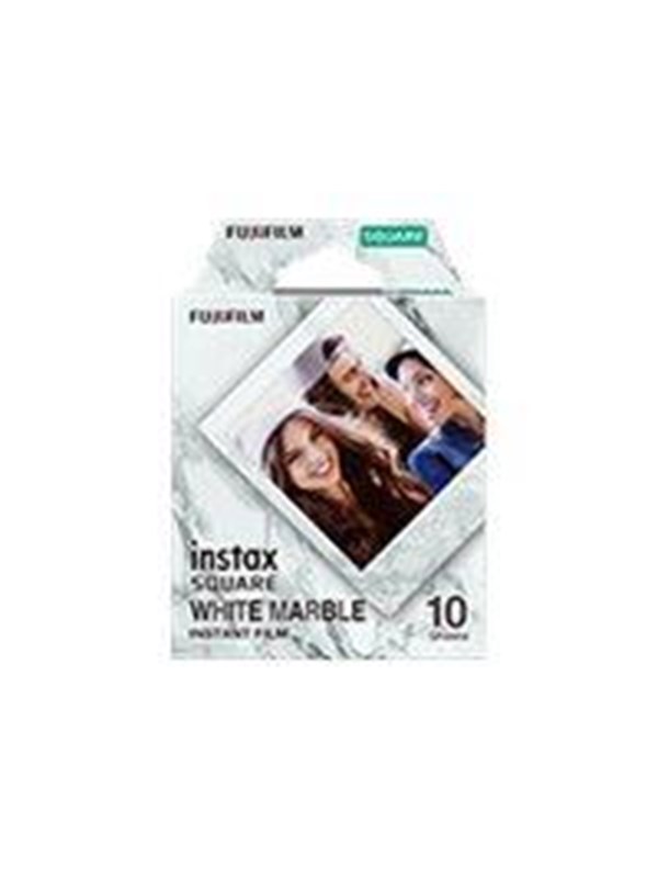 Fujifilm INSTAX Square film - 10 stykker - Hvid marmor