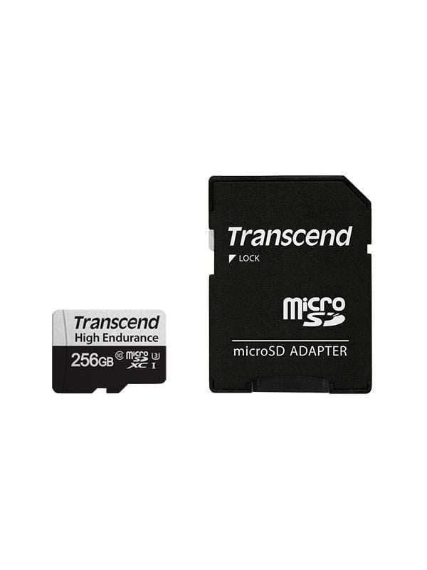 Transcend 350V High Endurance MicroSD/SD - 100MB/s - 256GB