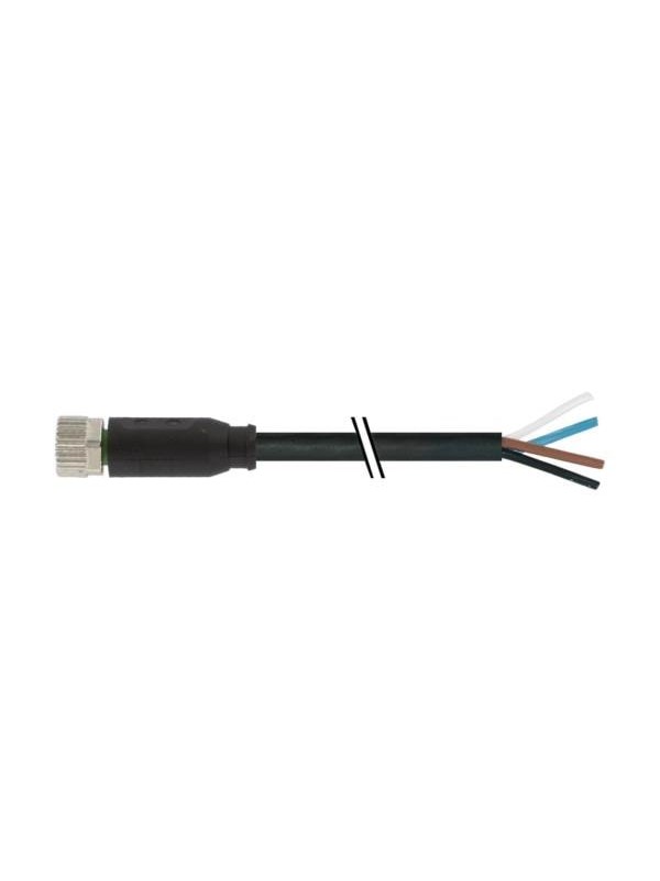 Murrelektronik Føler-/sensorkabel m8 hun lige 4-polet med kabel 4x0,25mm2 sort pvc ul,csa 5 meter