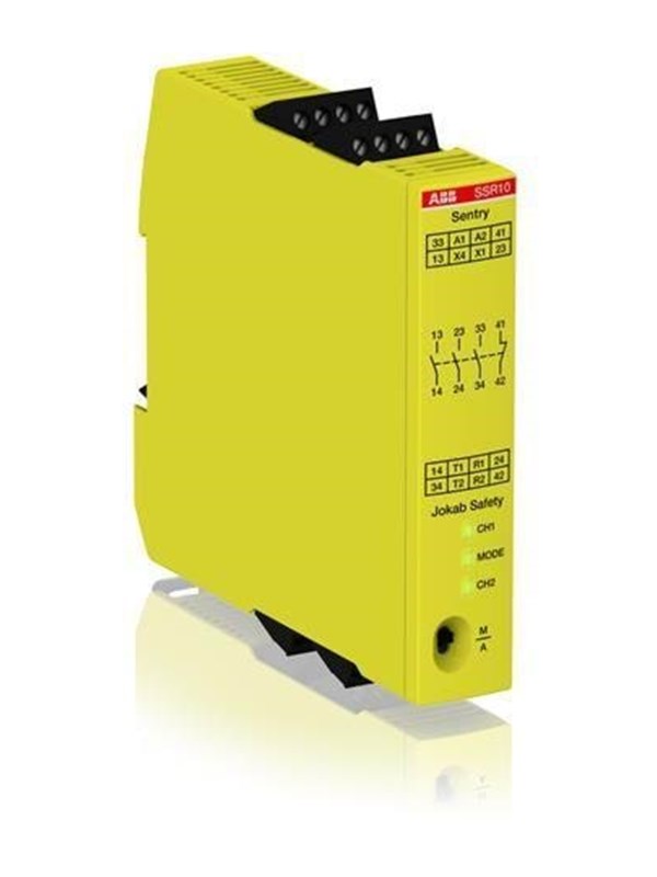 ABB Sentry SSR10 Sikkerhedsrelæ, 3NO+1NC, 24 VDC