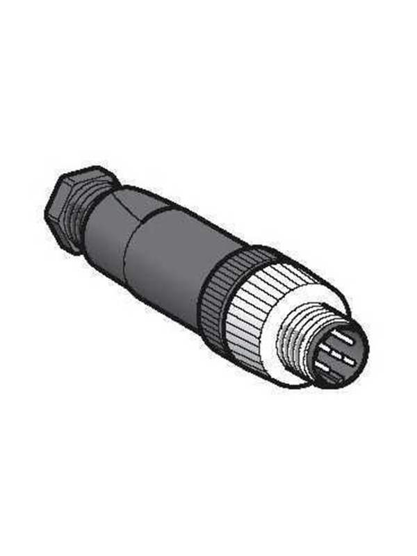 Telemecanique XZCC12MDM50B Sensor-/Aktor-Stikforbindelse Stik, lige Pol-tal (RJ): 5 1 stk