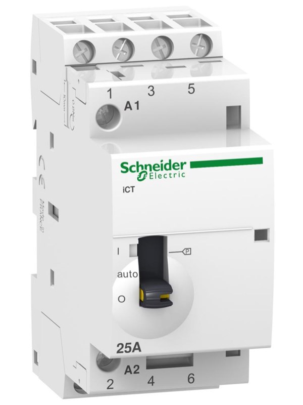 Schneider Electric Kontaktor ict 25a 4no 230vac on/off modulkontaktor, bredde 36mm