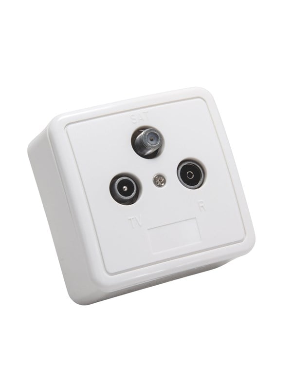 Triax GAD 269 LTE 3-Port Wall Outlet for Terrestrial and Satellite Reception