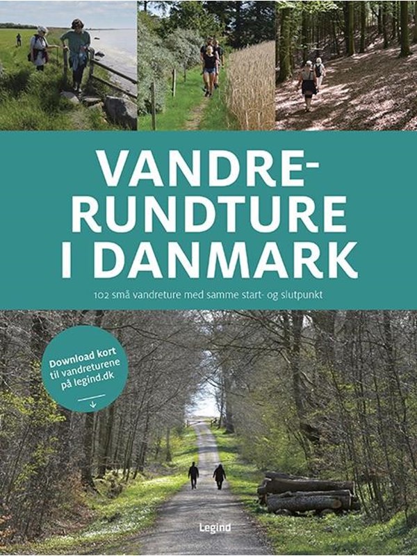 Billede af Vandrerundture i Danmark - Rejsebog - Hardcover