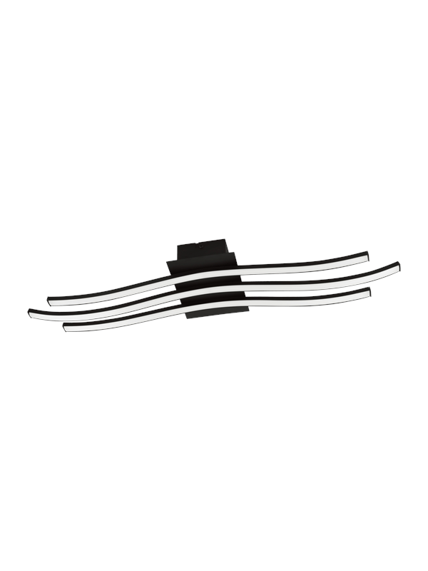 EGLO RONCADE 1 væg/loftlampe, 2800lm, 3000K, sort - Køb til DKK 299 - Spar 40%