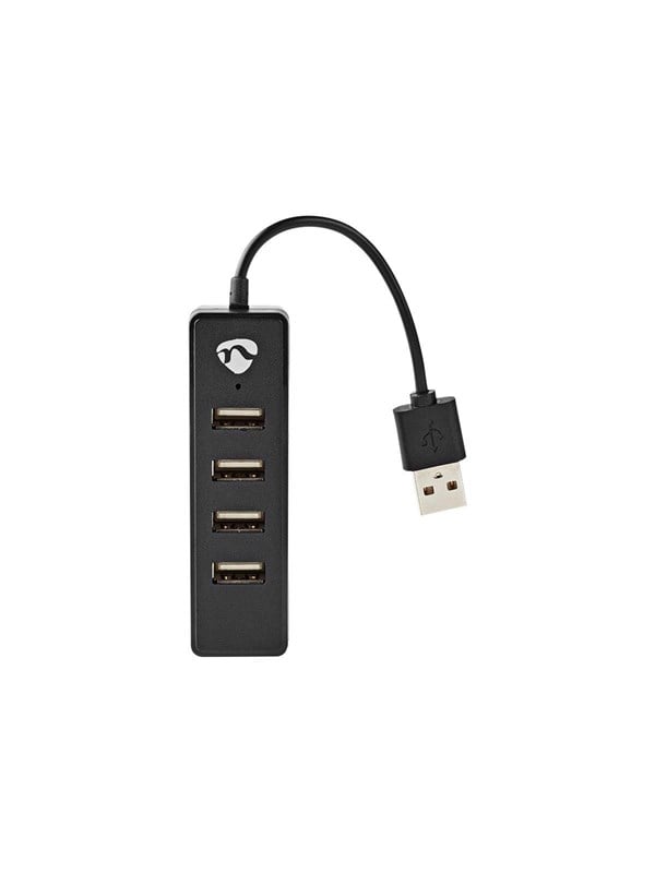 Nedis USB-hub | USB-A Male | 4x USB A Female | 4-Port port(s) | USB 2.0 | USB Drevet