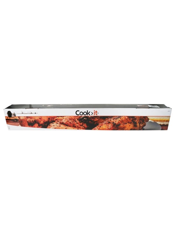 Cook>it rotisseri til 3 og 4 brænders gasgrill med 10Ã10 mm spyd rustfri