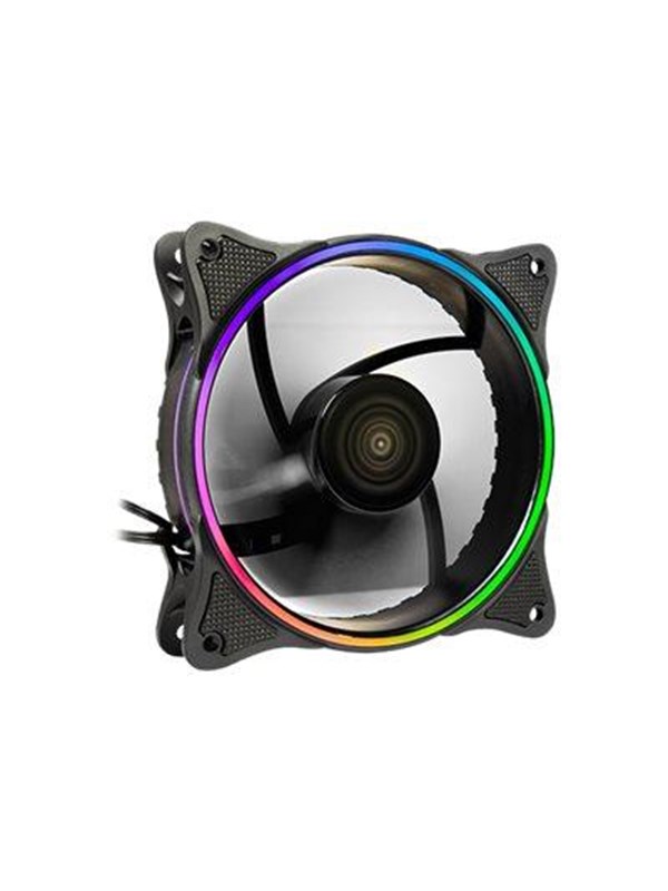 Inter-Tech Zusatzlüfter Fan 120mm RGB für X-908 u. - Kabinet køler - 120mm - Sort