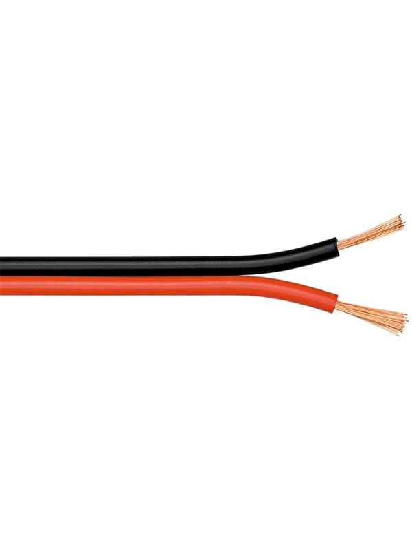 Goobay Højttalerkabel rød;sort CCA 100 m spole, tværsnit 2 x 1,5 mm²
