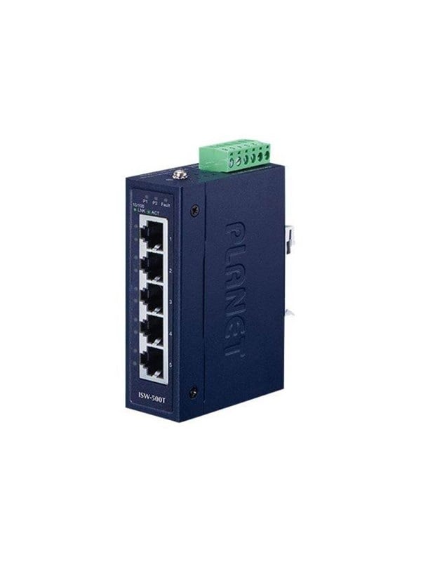 PLANET Industrial 5-Port 10/100TX Compact Ethernet