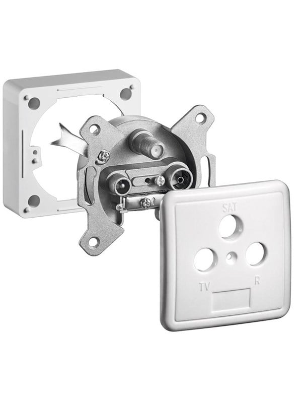 Pro 3-way antenna-wall-socket set