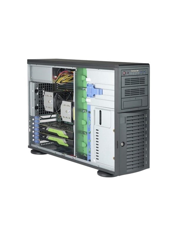 Supermicro SC743 AC-1K26B-SQ - Kabinet - Tower - Sort