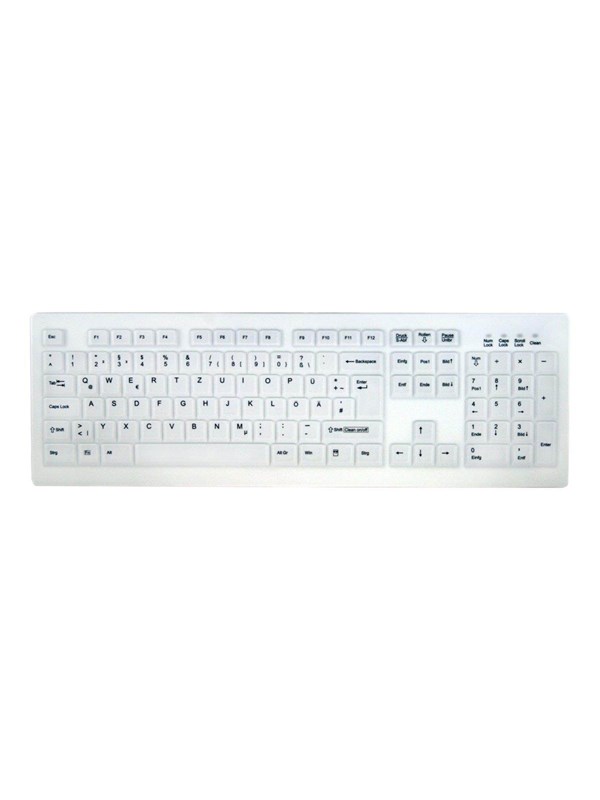 Cherry MedicalKey AK-C8100 Sanitizable - Tastatur - Tysk - Hvid