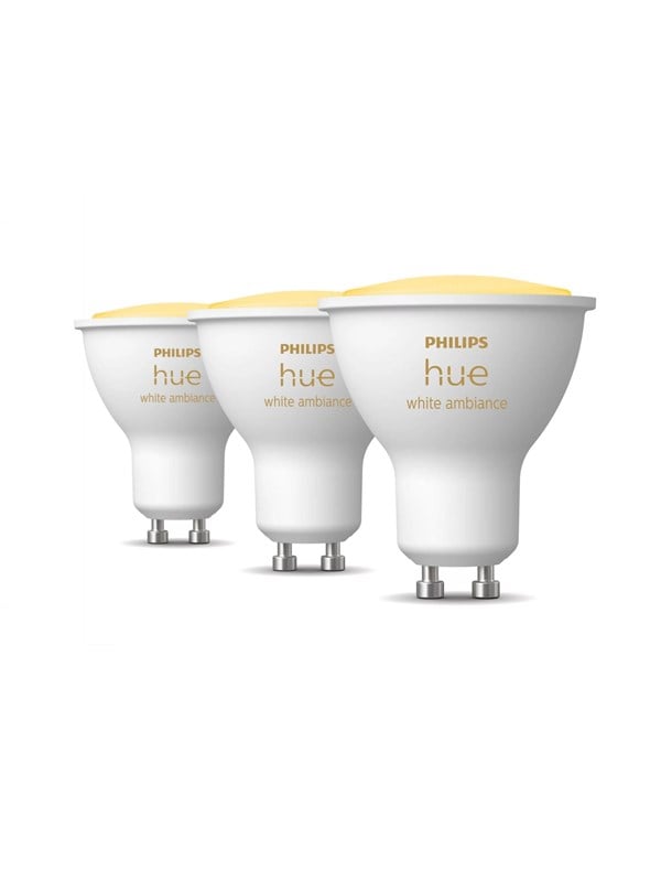 Philips Hue White Ambiance GU10 Spot - 3-Pakke