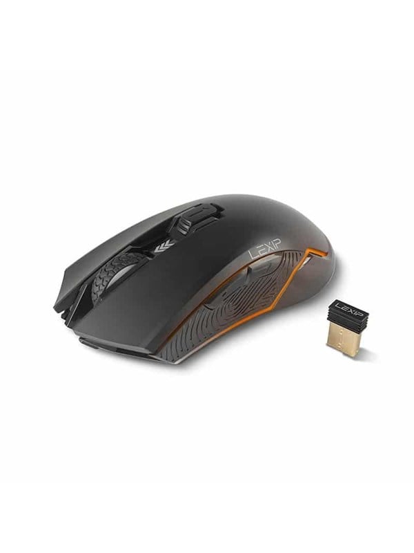 Lexip AR18 - mouse - Wi-Fi - Mus - Optisk - 6 knapper - Sort