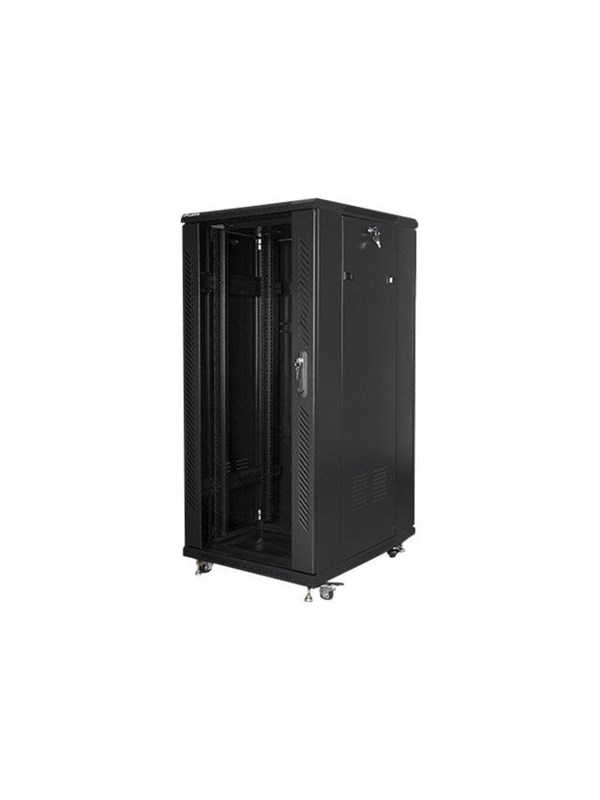 Serverrack 19" gulvmodel 27U - Lanberg, 600×800 mm, sort