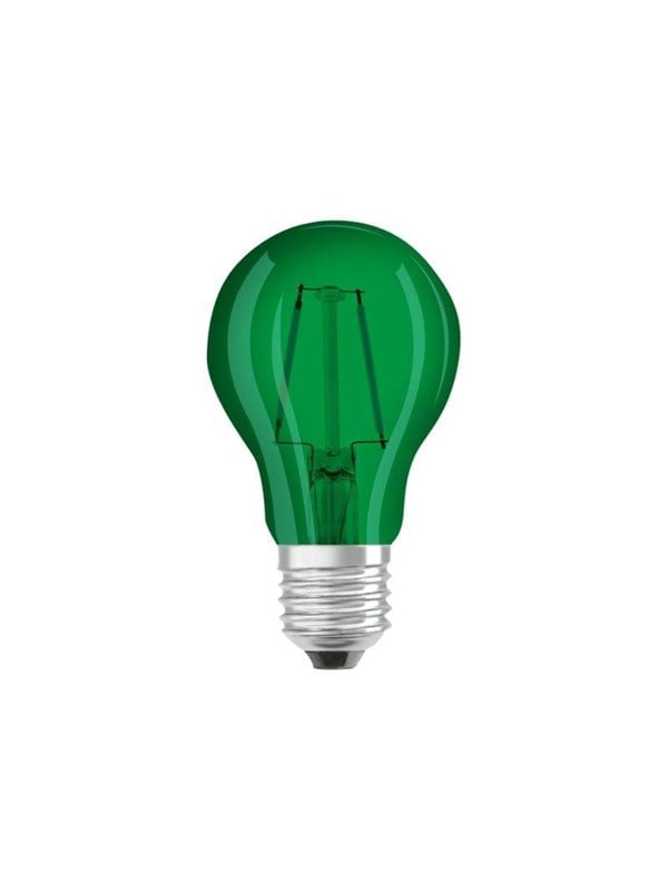 Osram Decór E27 standardpære, 2,5W, grøn