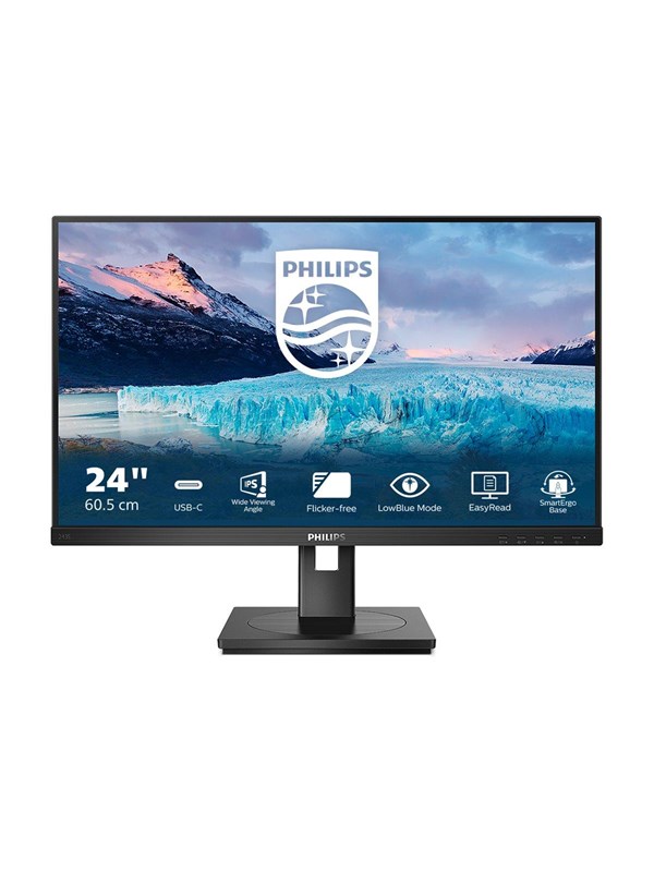 24" Philips 243S1/00 - 1920x1080 (FHD) - 75Hz - IPS - 65W USB-C