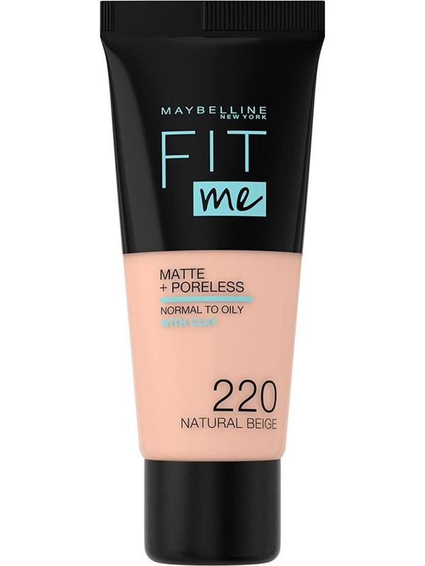 Maybelline - Fit Me Matte + Poreless Foundation - Natural Beige 220 /Makeup /#22