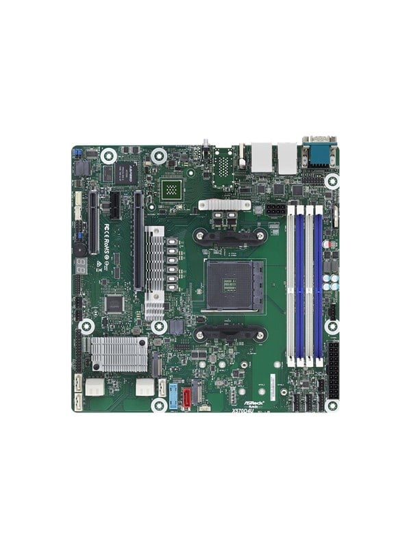 ASRock Rack Bundkort - AMD X570 - AMD AM4 - DDR4 RAM - Micro-ATX