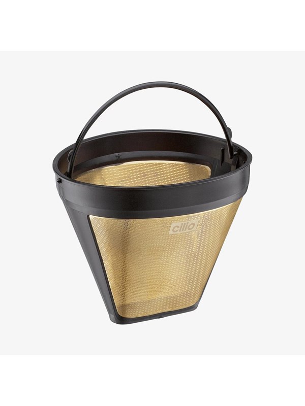 Cilio Kaffefilter str. 4 i guld genanvendeligt 12,5cm