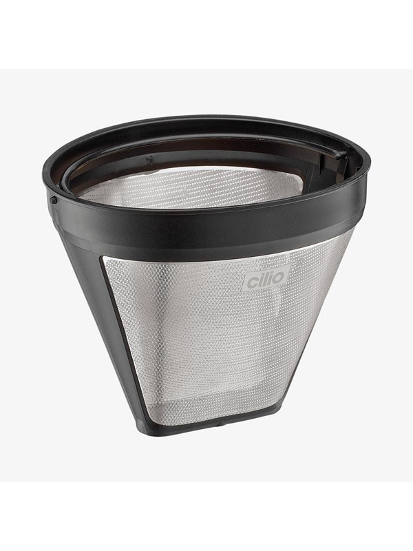 Cilio Kaffefilter str. 4 i stål genanvendeligt 12,5cm