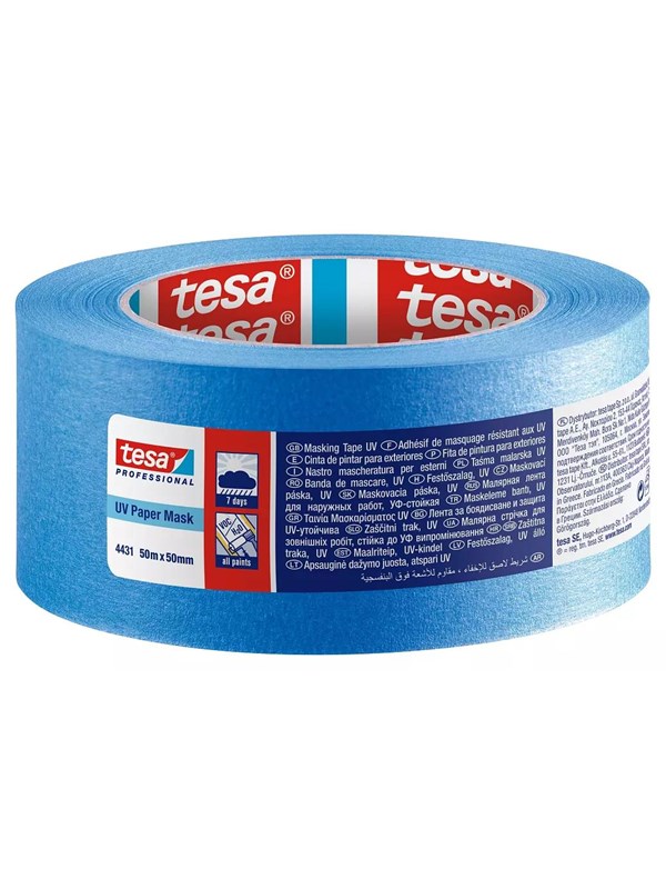 tesa Professional UV Paper Mask Tape 50 m x 50 mm billede